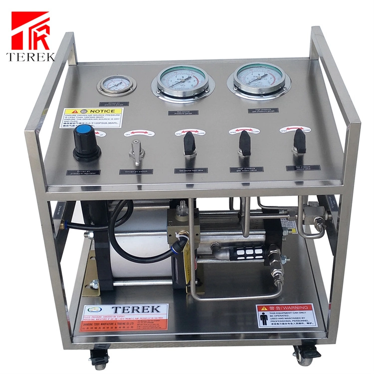 Portable Air Gas Booster Cylinder High Pressure Pump Testing Equipment